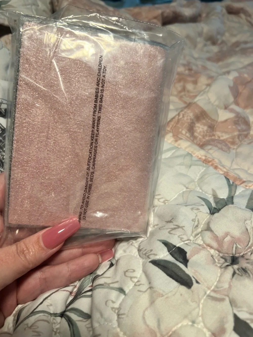 Coach Powder Pink Leather Passport Cover